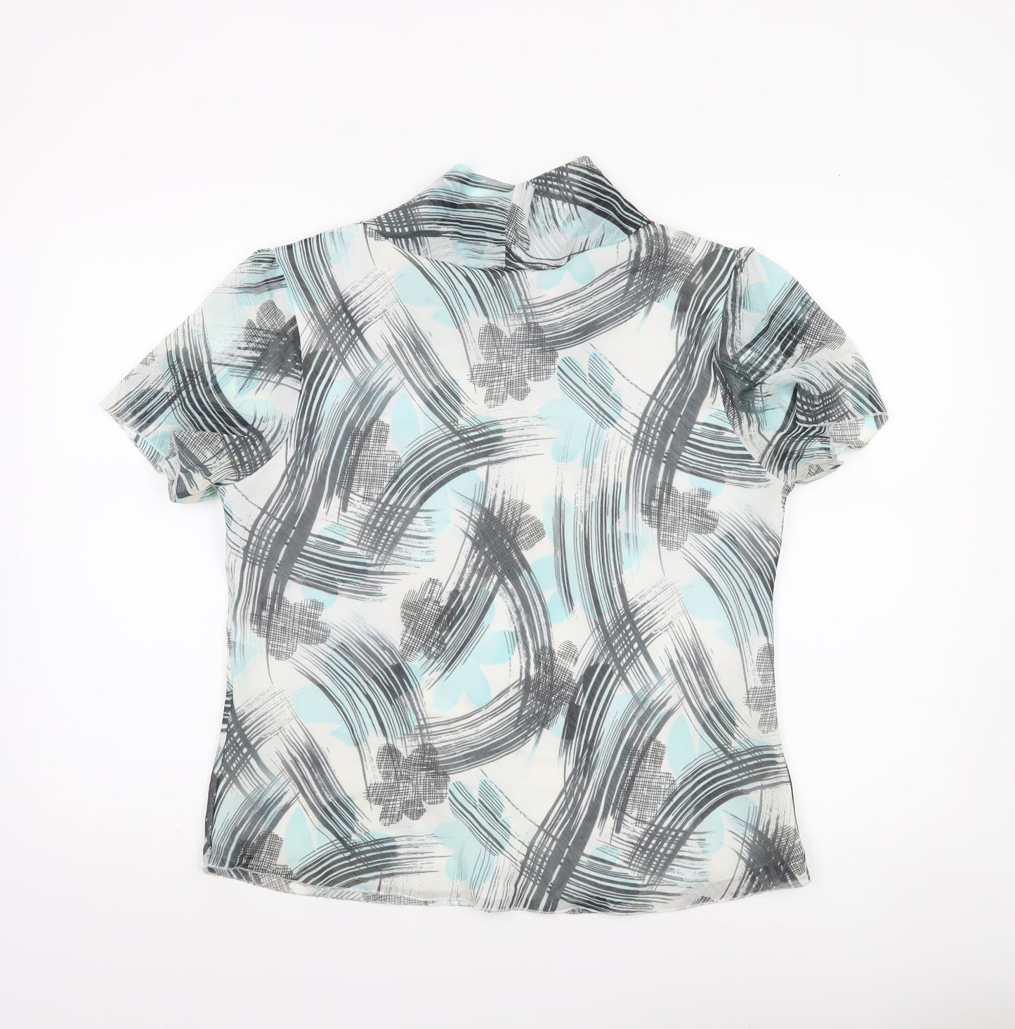 Forever by Michael Gold Women's Multicoloured Chiffon Blouse L