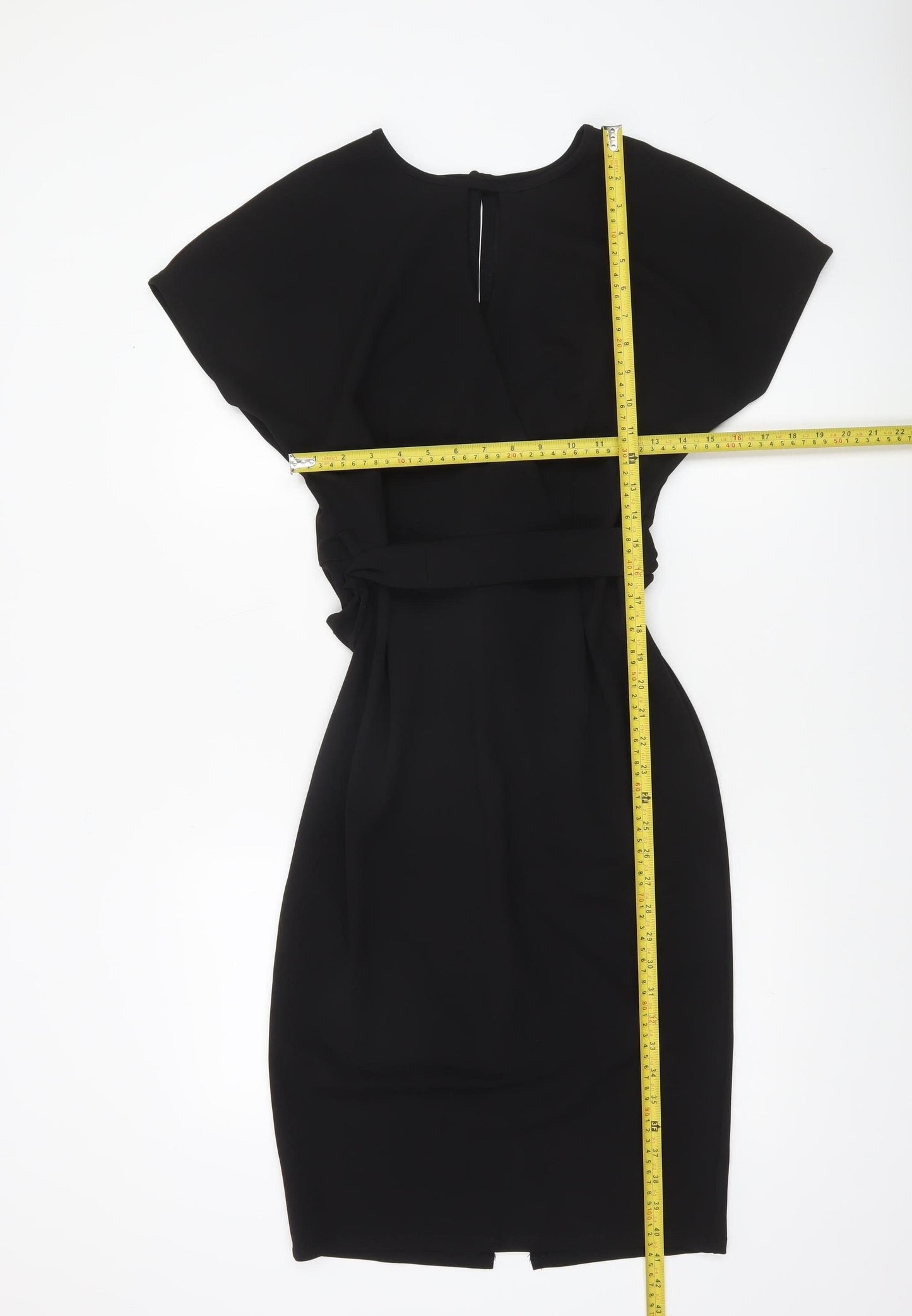 Very Women Black Size 10 Knee Length Sheath Dress