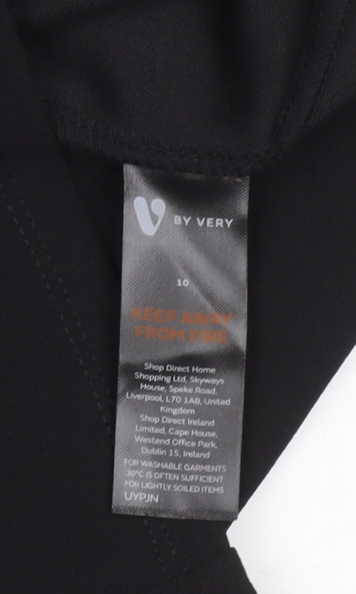 Very Women Black Size 10 Knee Length Sheath Dress