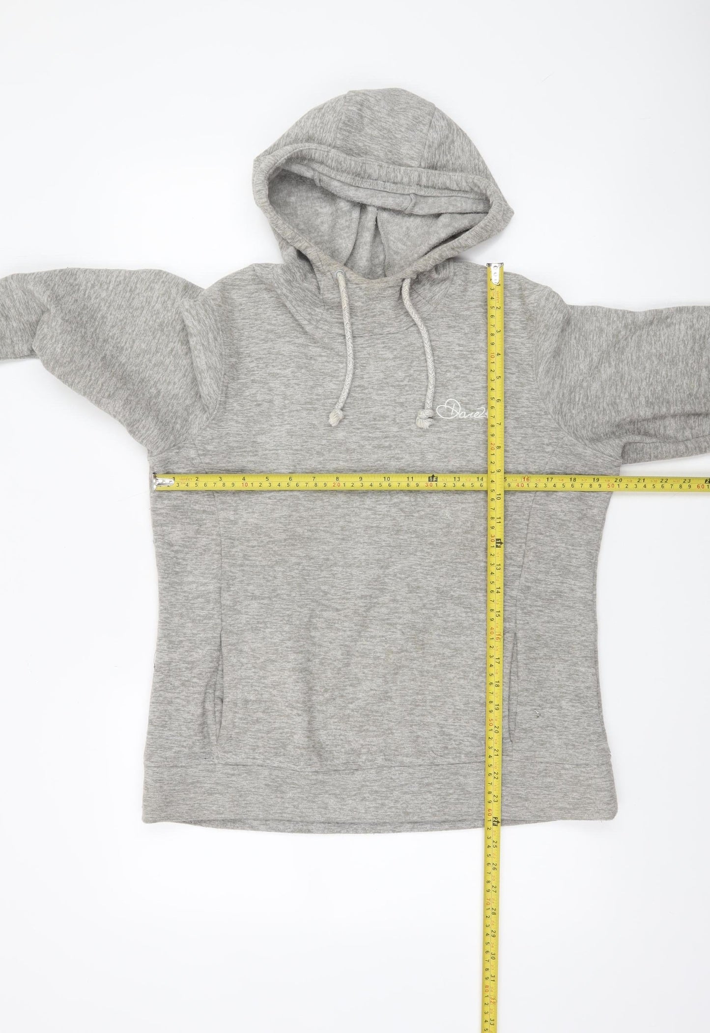 Dare 2b Womens Grey Pullover Hoodie UK 14 Polyester Cotton Blend