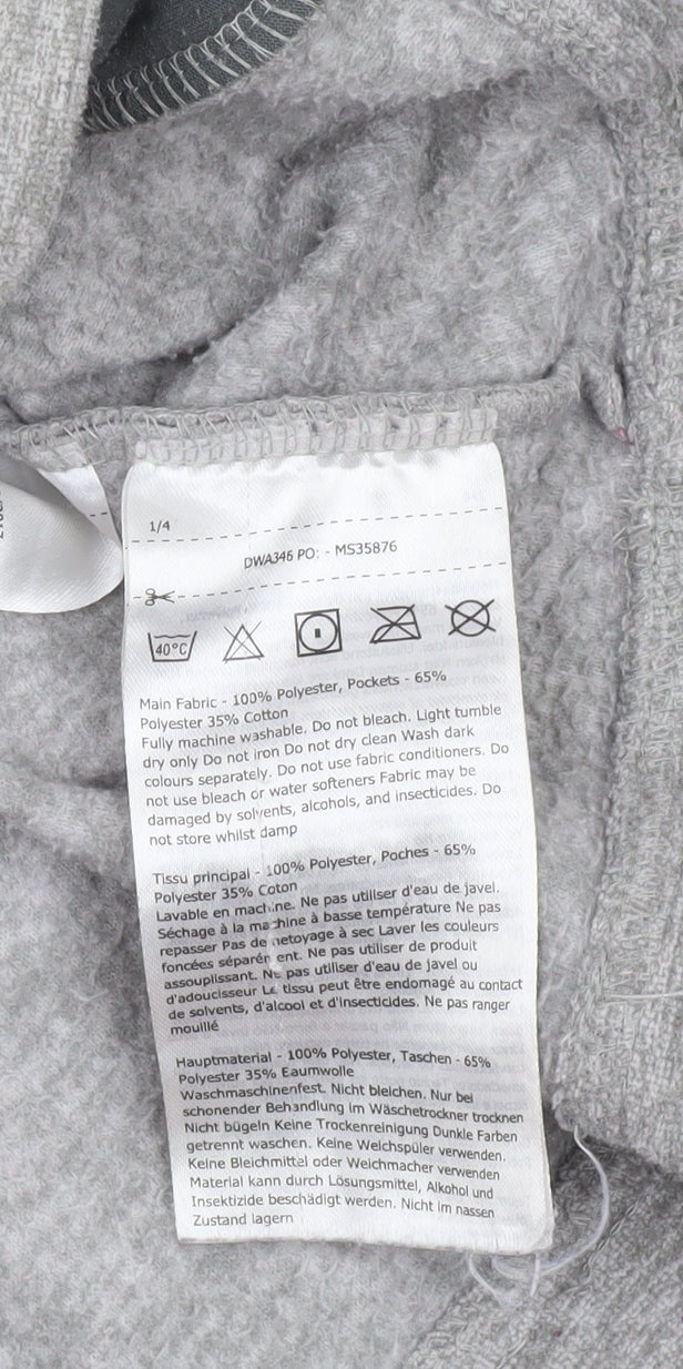 Dare 2b Womens Grey Pullover Hoodie UK 14 Polyester Cotton Blend