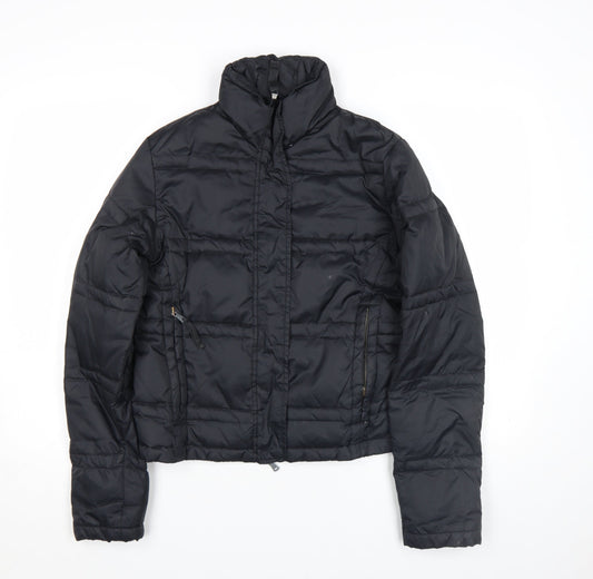 Calvin Klein Jeans Women's Black Puffer Jacket Size S Quilted Winter Coat