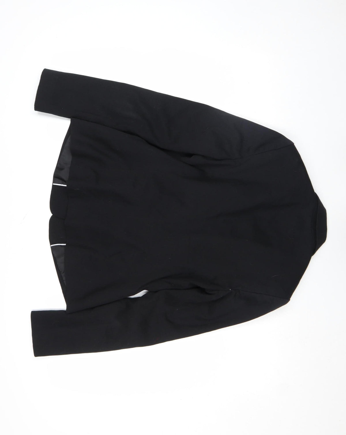 Tu Women Black Slim Fit One Button Blazer Jacket Size 12