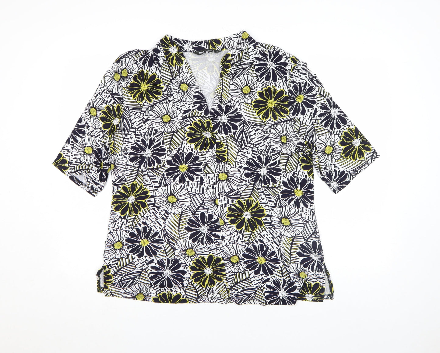 Bonmarché Women's Multicoloured Floral Tunic Blouse Size 18