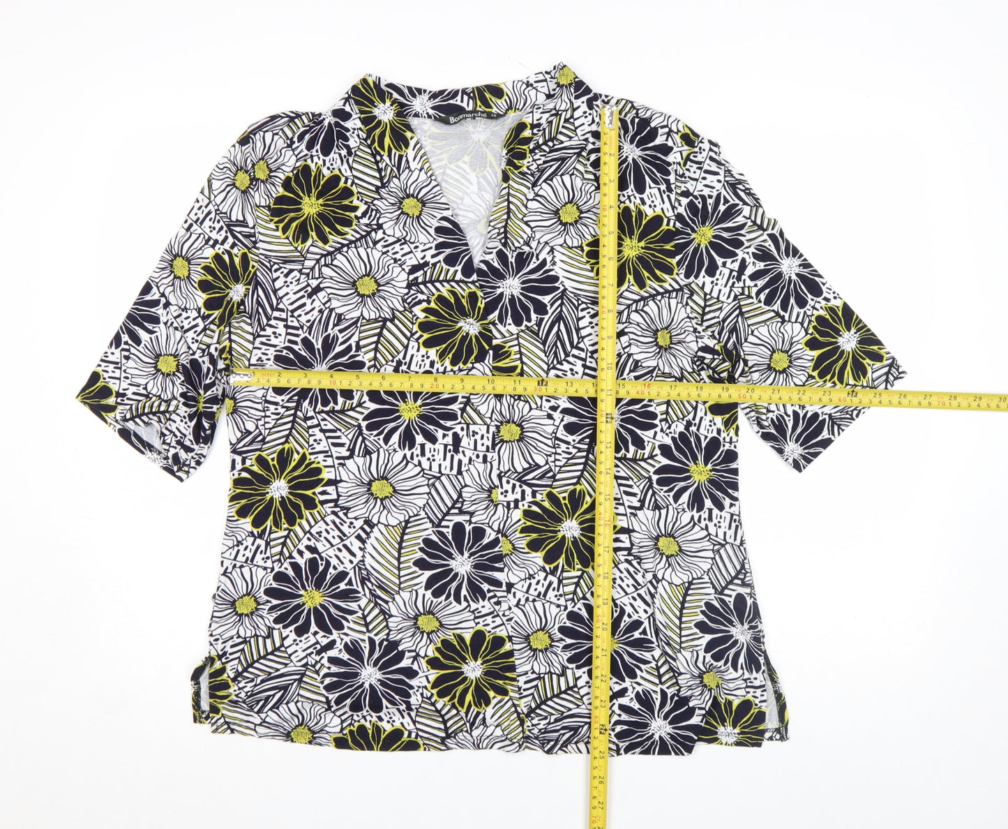 Bonmarché Women's Multicoloured Floral Tunic Blouse Size 18