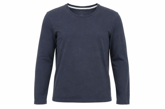 Armani Exchange Men’s Navy Blue Long Sleeve Cotton Crew Neck Top Size S
