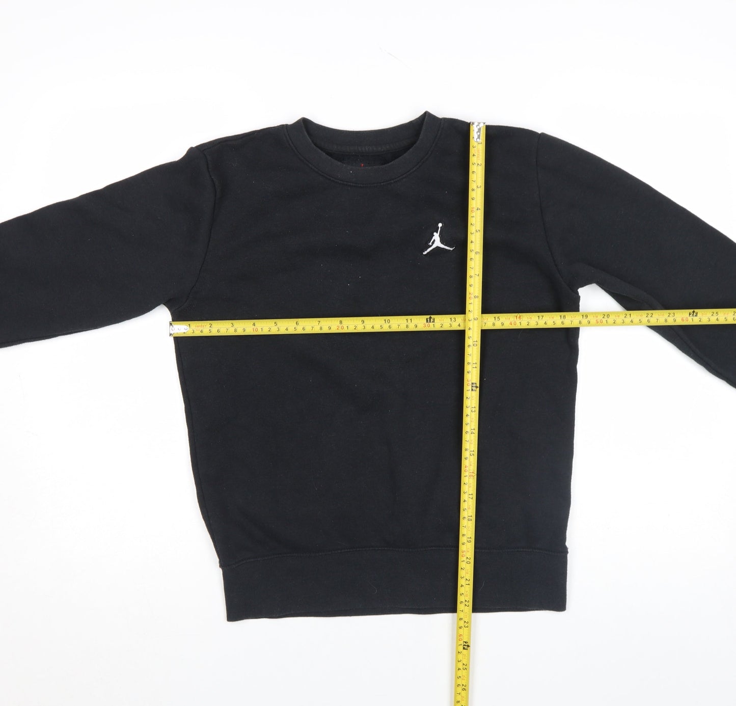 Jordan Boys Black Pullover Sweatshirt 12-13 Years Crew Neck Fleece