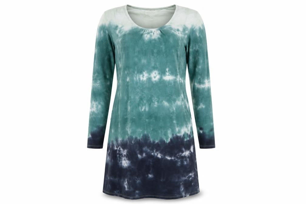 Thought Women’s Multicoloured Tie Dye Long Sleeve Shift Dress Size L