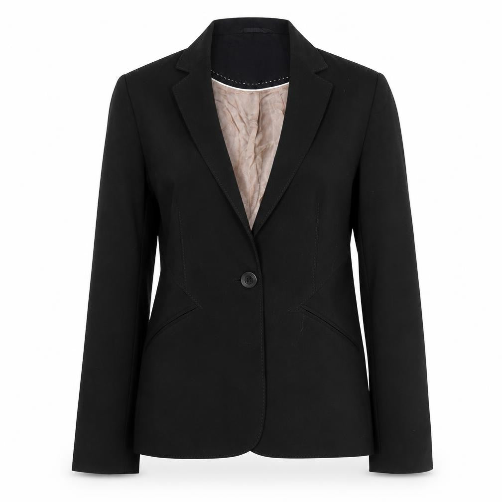 Next Woman Black Single-Breasted One-Button Blazer Size 12