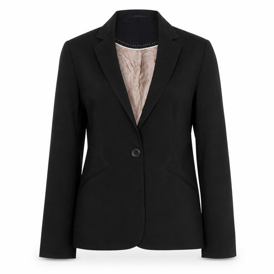 Next Woman Black Single-Breasted One-Button Blazer Size 12