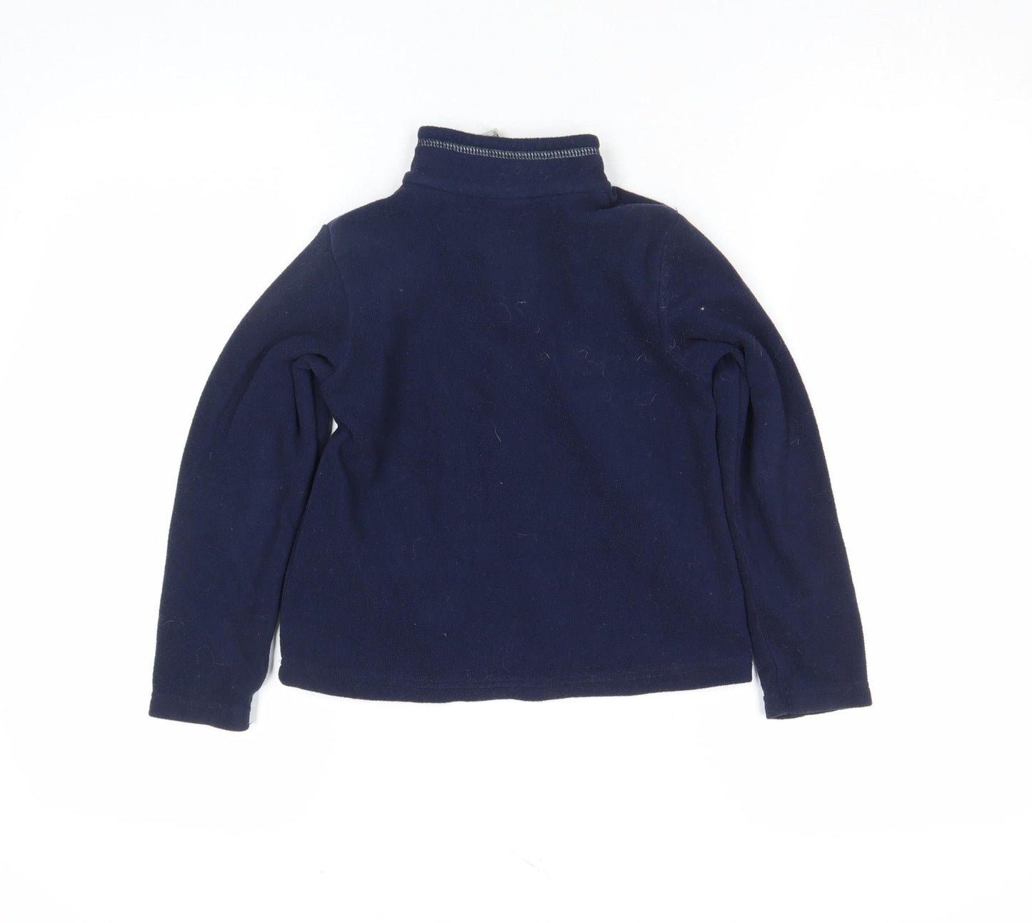 Quechua Boys Blue Fleece 1/4 Zip Hiking Pullover Top - 7 Years
