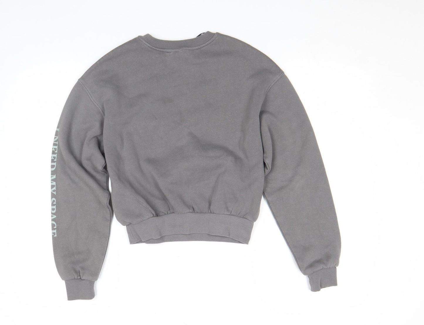 DIVIDED Girls Grey NASA Relaxed Pullover Fleece Sweatshirt XS