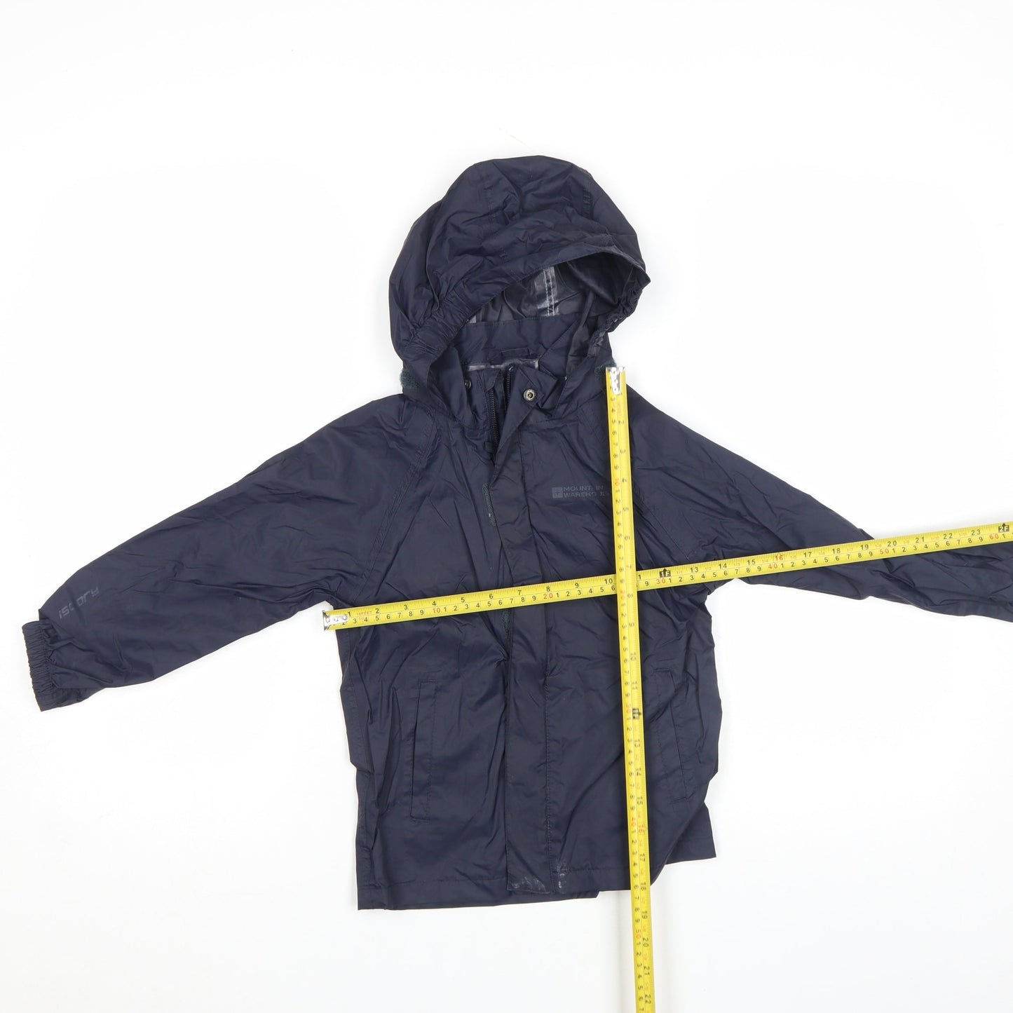 Mountain Warehouse Boys Blue Waterproof Rain Coat 5-6 Years Hooded Lightweight Jacket
