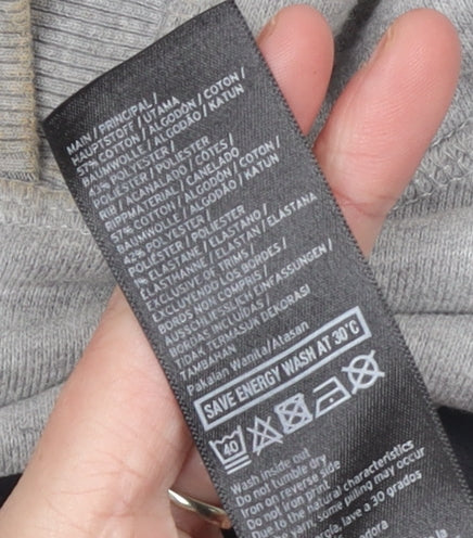 Ivy Park Women's Grey Pullover Hoodie Small Logo Cotton Blend
