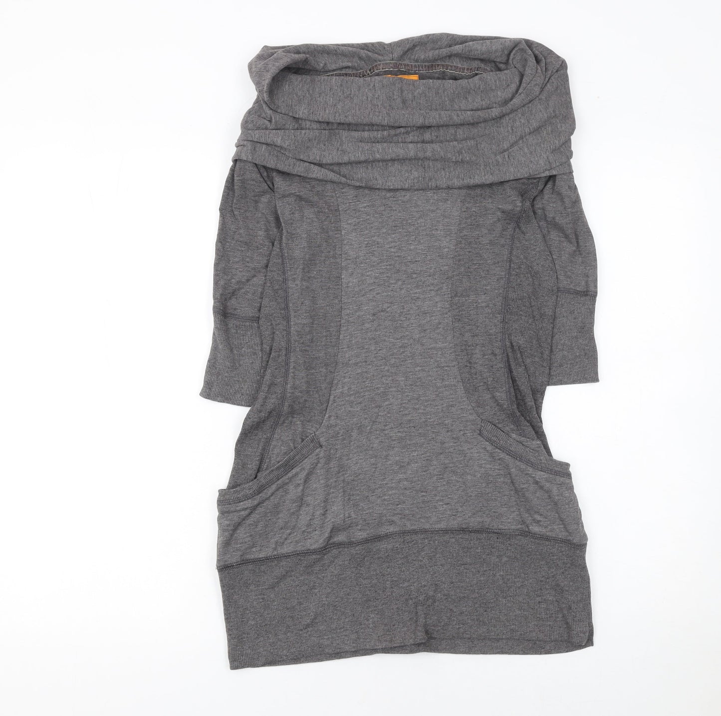 SoulCal Women Grey Size 12 Tunic Sweatshirt with Pockets