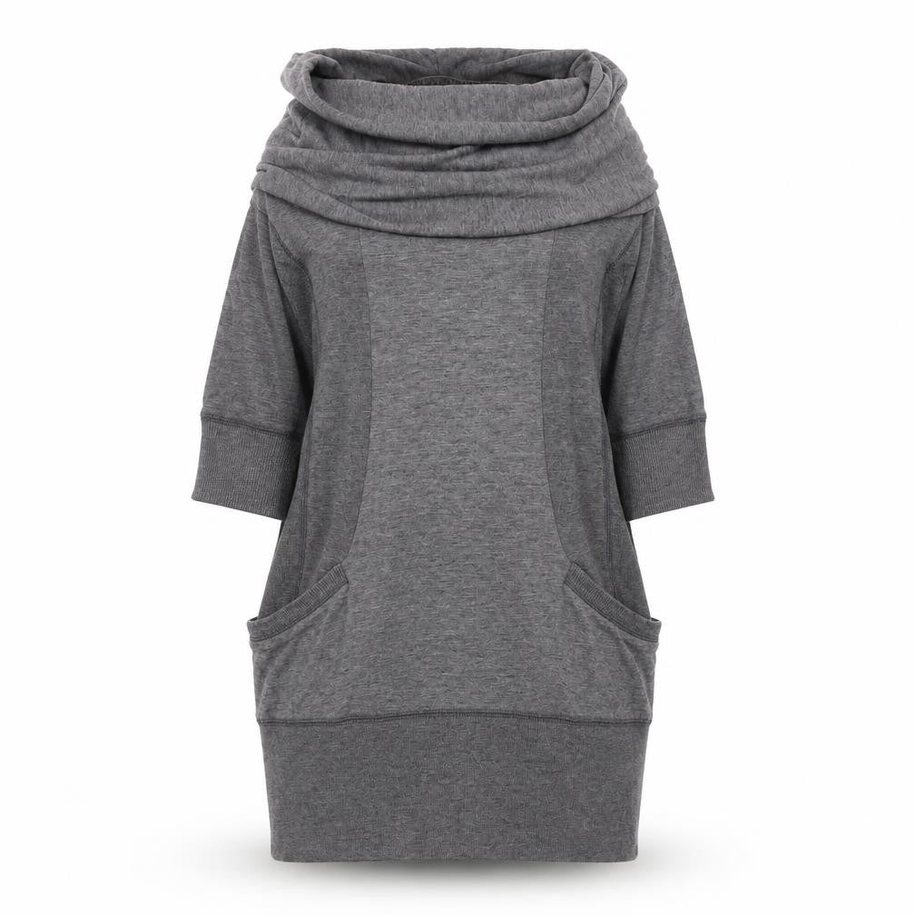 SoulCal Women Grey Size 12 Tunic Sweatshirt with Pockets