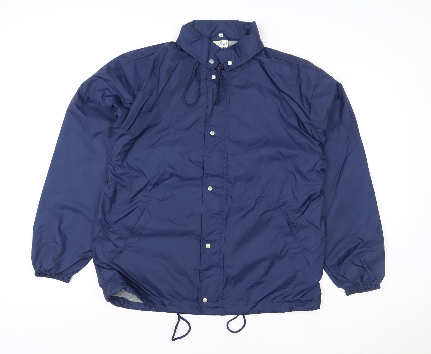 Fruit of the Loom Women’s Blue L Lightweight Nylon Windbreaker Jacket