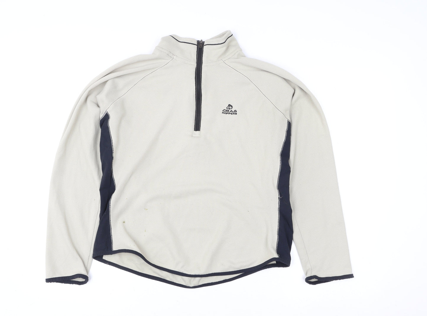 Craghoppers Men's Beige S Fleece Half Zip Outdoor Jacket