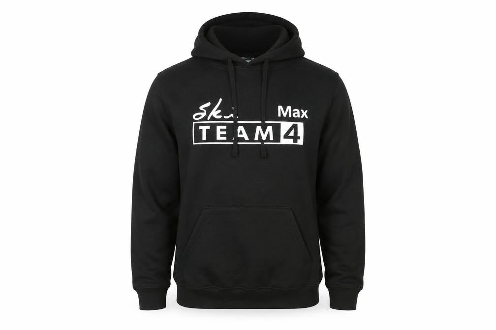 Uneek Mens Black Ski Team Hoodie XS Pullover Fleece