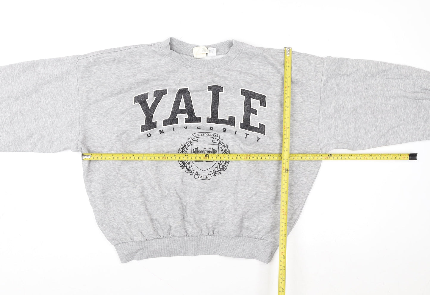 H&M Women Grey Yale University Crew Neck Sweatshirt XS