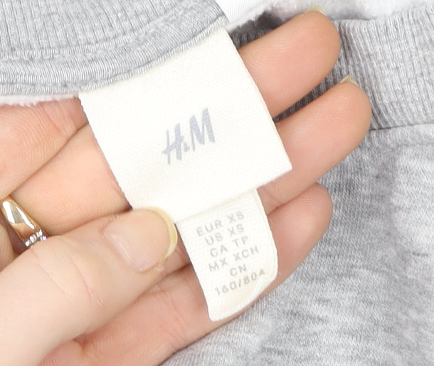 H&M Women Grey Yale University Crew Neck Sweatshirt XS