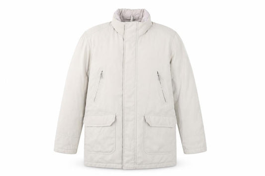 BHS Women Beige Long Parka Jacket Size S Polyester Padded