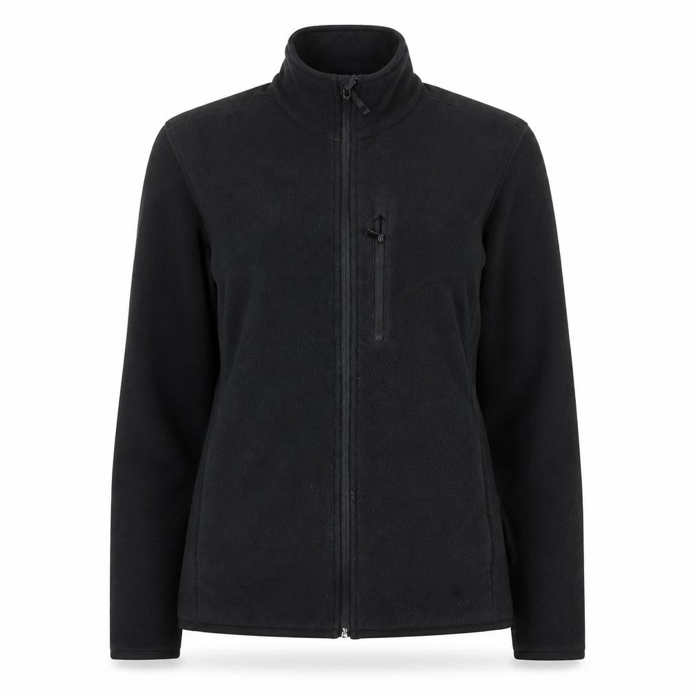 Marks & Spencer Women Black Fleece Full Zip Sweatshirt Size S