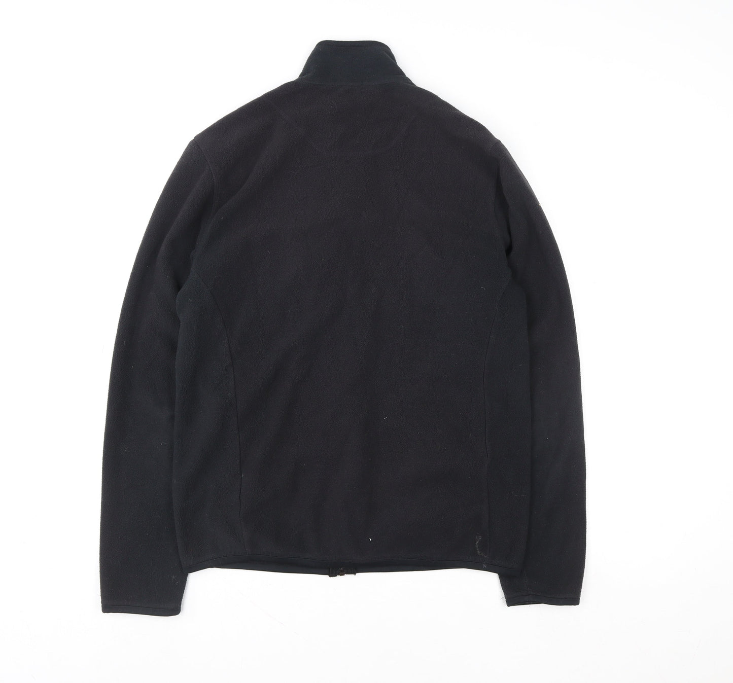 Marks and Spencer Women Black Fleece Full Zip Sweatshirt Size S