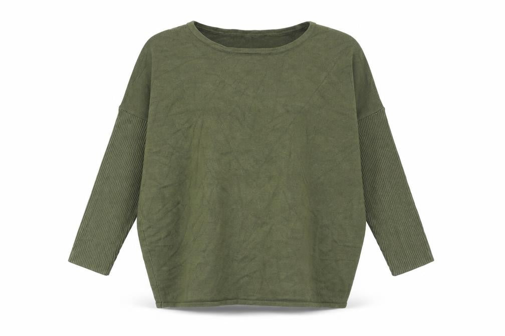 Saint Tropez Women's Green Pullover Sweatshirt Size S