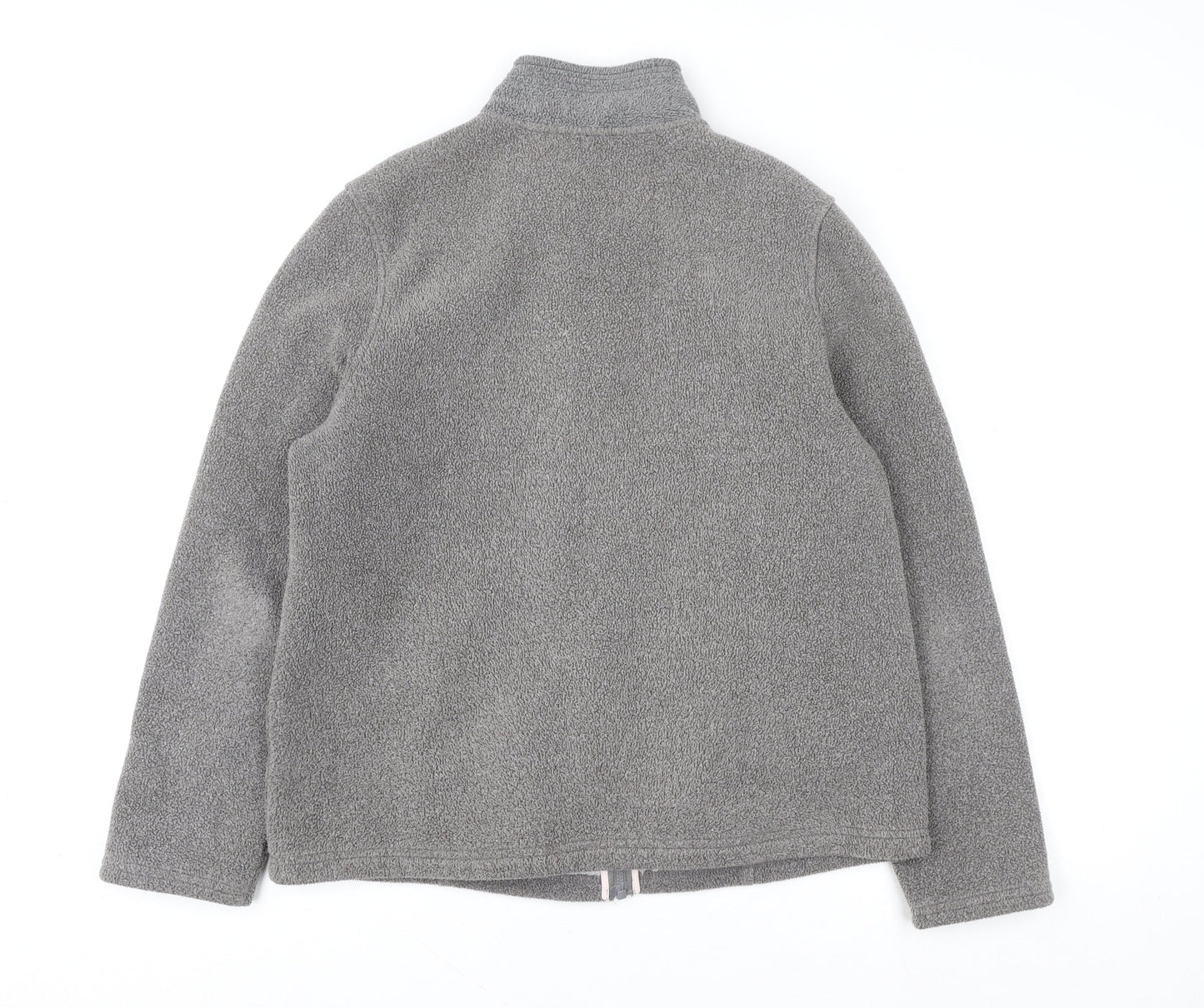 Marks and Spencer Women Grey Full Zip Fleece Jacket UK 12