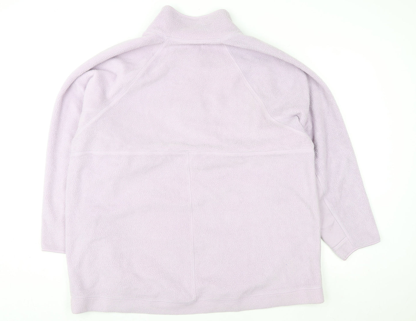 Next Women’s Purple Fleece Half Zip Jacket 2XL - Winter Casual