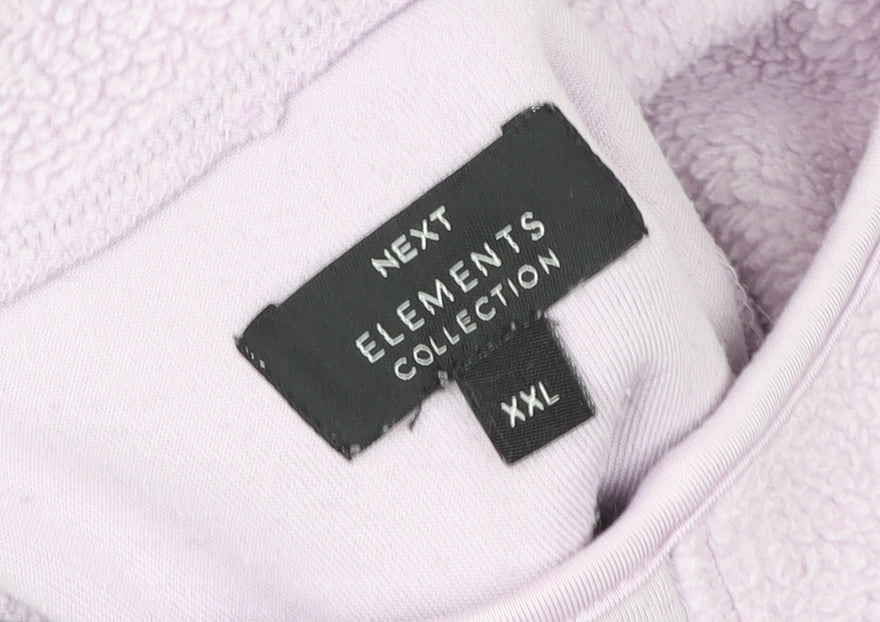 Next Women’s Purple Fleece Half Zip Jacket 2XL - Winter Casual