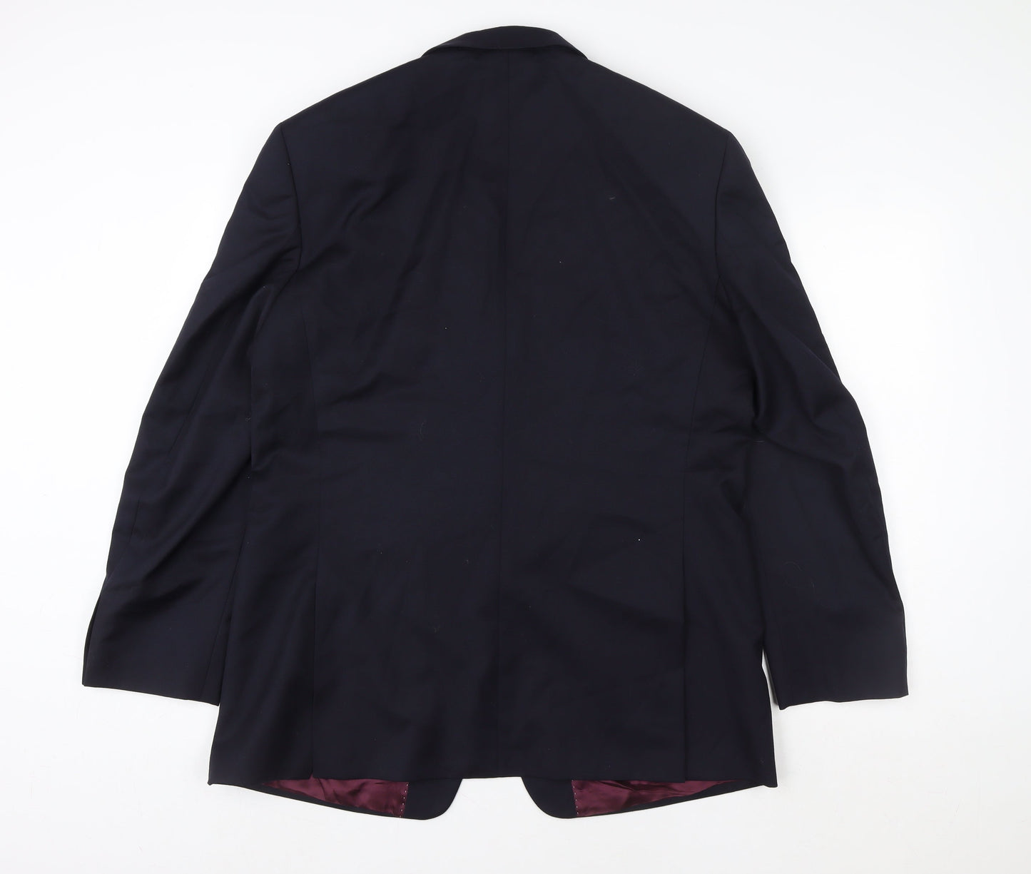 Hellewell Menswear Navy Wool Blazer Jacket Size 42 Regular