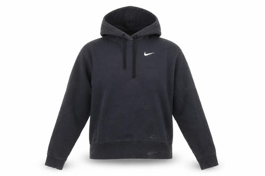 Nike Womens Black XS Pullover Hoodie Cotton Blend Sweatshirt