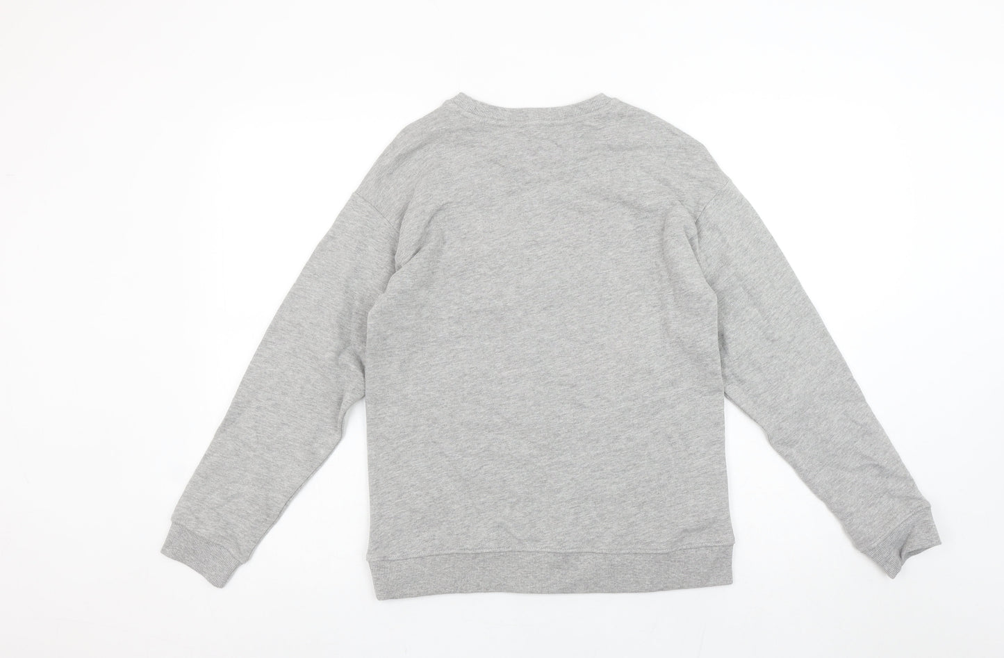 MNG Kids Girls Grey Sequin 07 Sweatshirt 11-12 Years Crew Neck Pullover