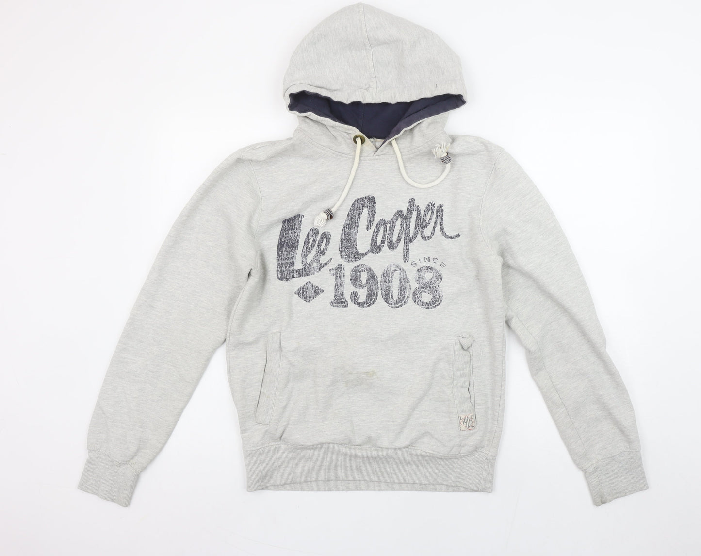 Lee Cooper Women's Grey Pullover Hoodie Size S Cotton Polyester