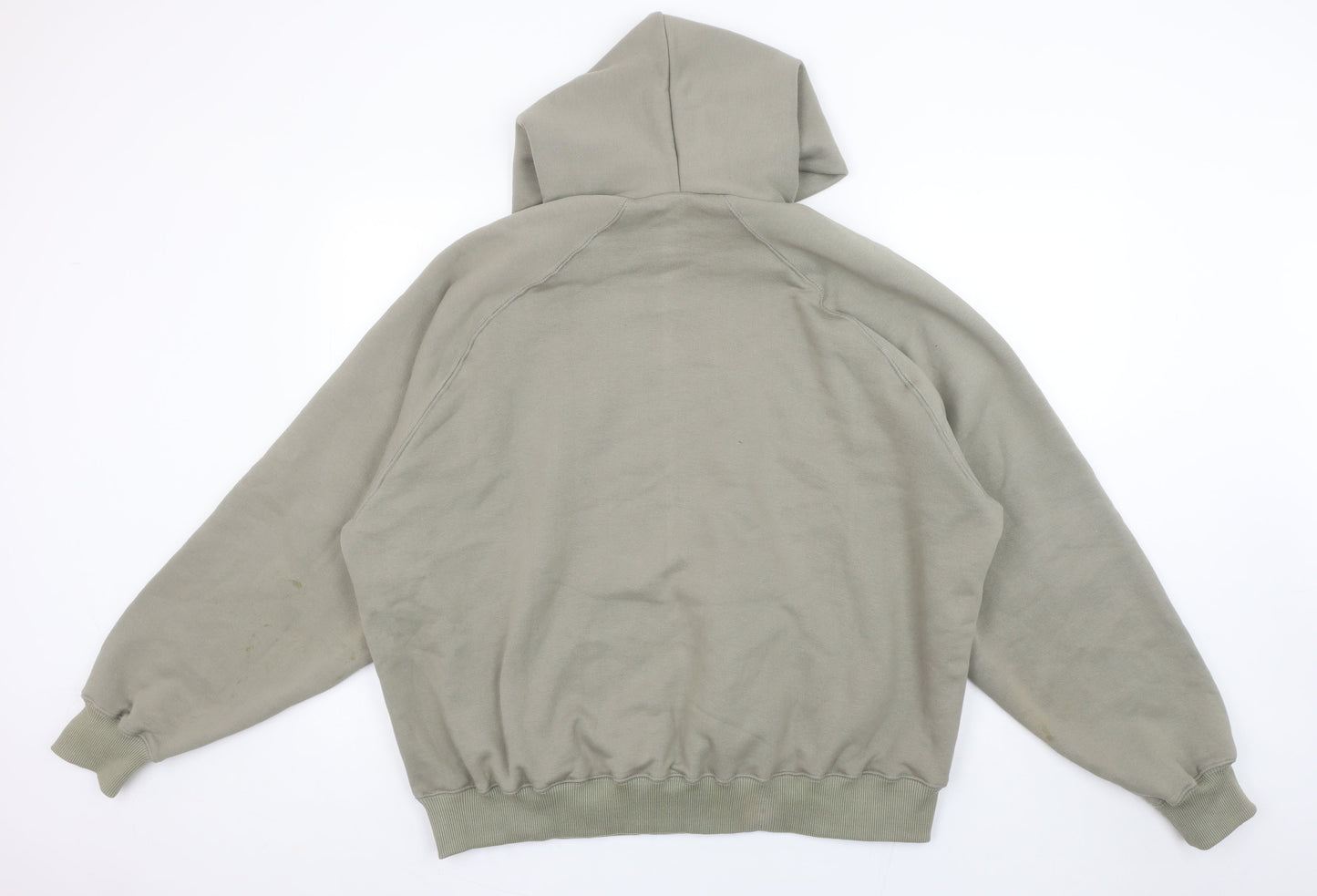 PHAYN Women’s Khaki Pullover Hoodie XS Graphic Print Raglan Sleeve