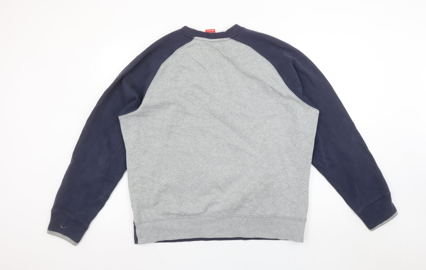 Nike Men's Blue Large Crew Neck Pullover Sweatshirt
