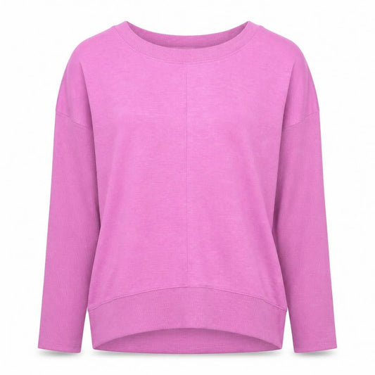 RBX Women’s Pink Long Sleeve Crew Neck Basic Jersey Top XS