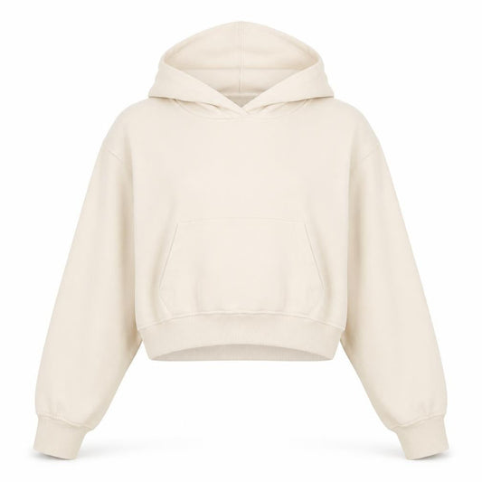 Zara Women Beige Pullover Hoodie Small Cotton Blend Casual
