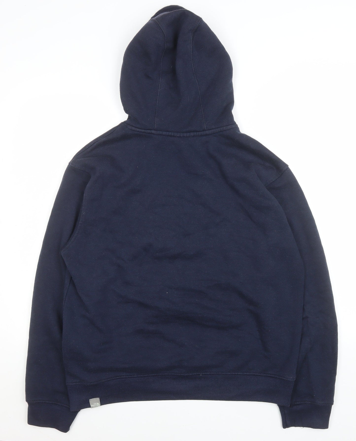 The North Face Men's Blue Pullover Hoodie Size M Cotton Fleece