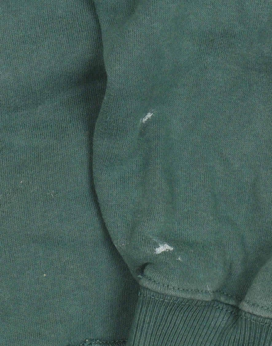 Hollister Women's Green Hooded Full Zip Cotton Jacket M