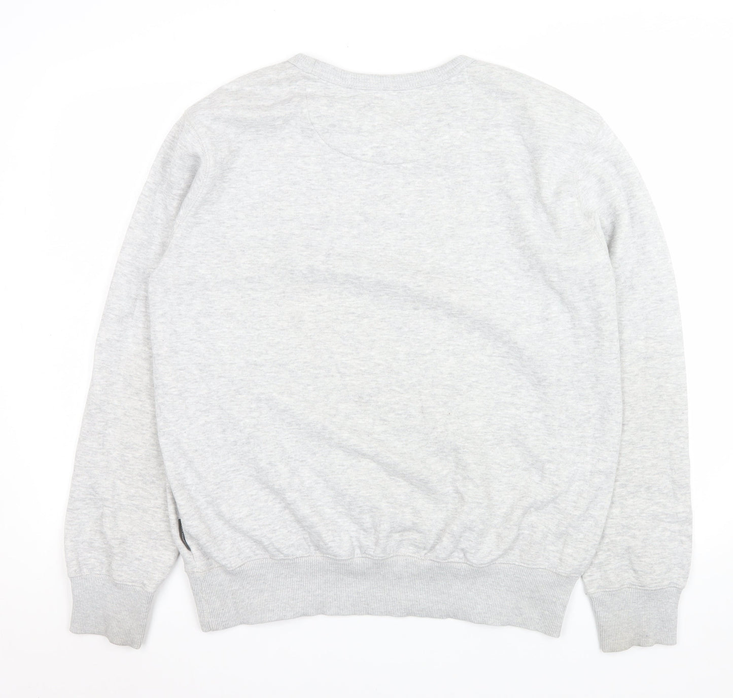 French Connection Mens Grey L Pullover Sweatshirt Crew Neck