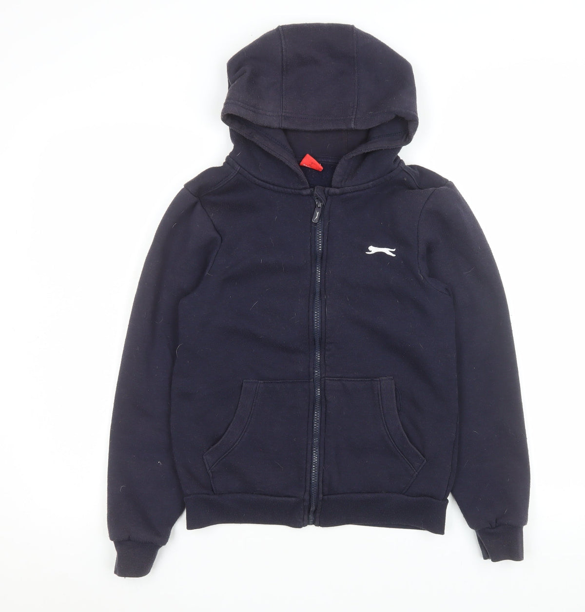 Slazenger Boys Navy Blue Hooded Zip-Up Fleece Jacket 11-12 Years