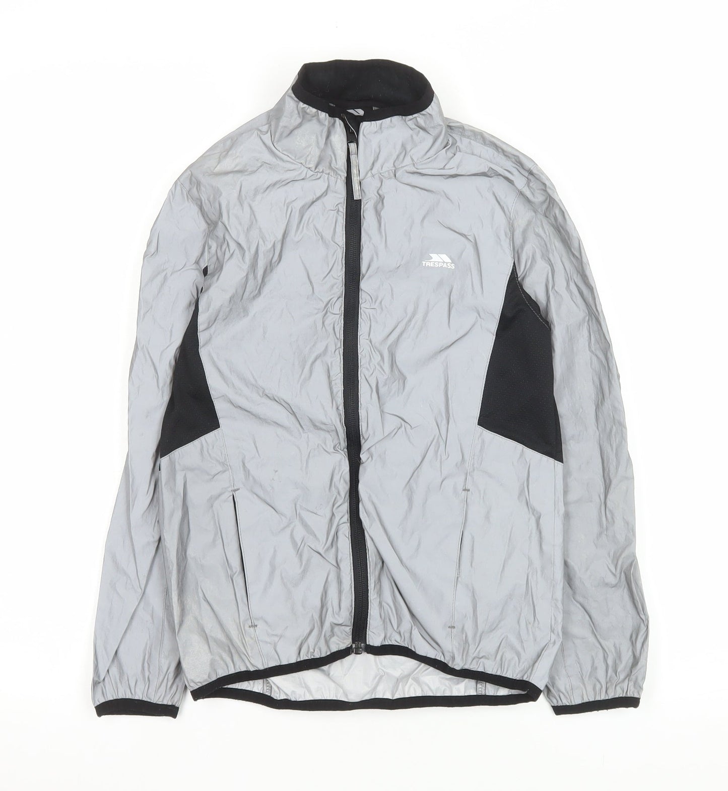 Trespass Boys Grey 7-8 Years Lightweight Windbreaker Jacket