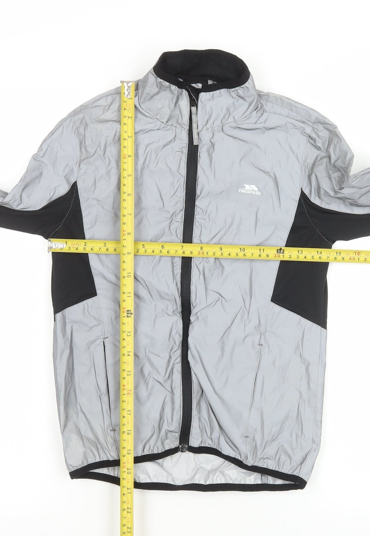 Trespass Boys Grey 7-8 Years Lightweight Windbreaker Jacket