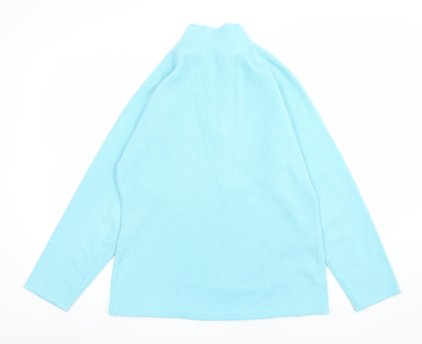 Sport Women Blue Fleece 1/4 Zip Sweatshirt Size 10/12