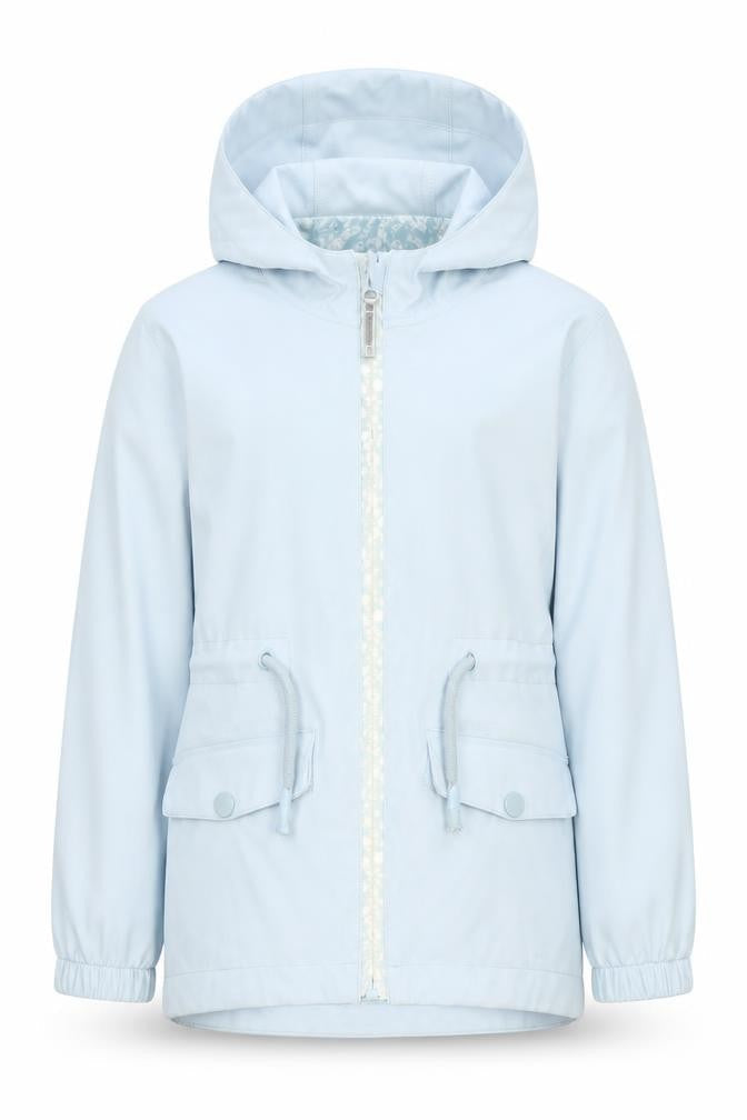 Mountain Warehouse Girls Blue Waterproof Hooded Rain Coat 5-6 Years