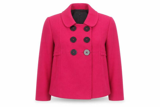 Marks & Spencer Women’s Pink Double-Breasted Petite Blazer UK 14