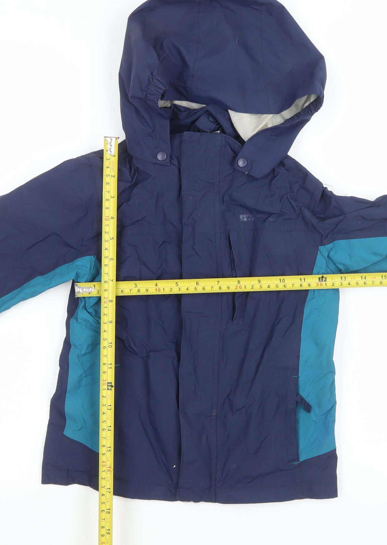 Mountain Warehouse Boys Blue Waterproof Hooded Parka Coat 5-6 Years
